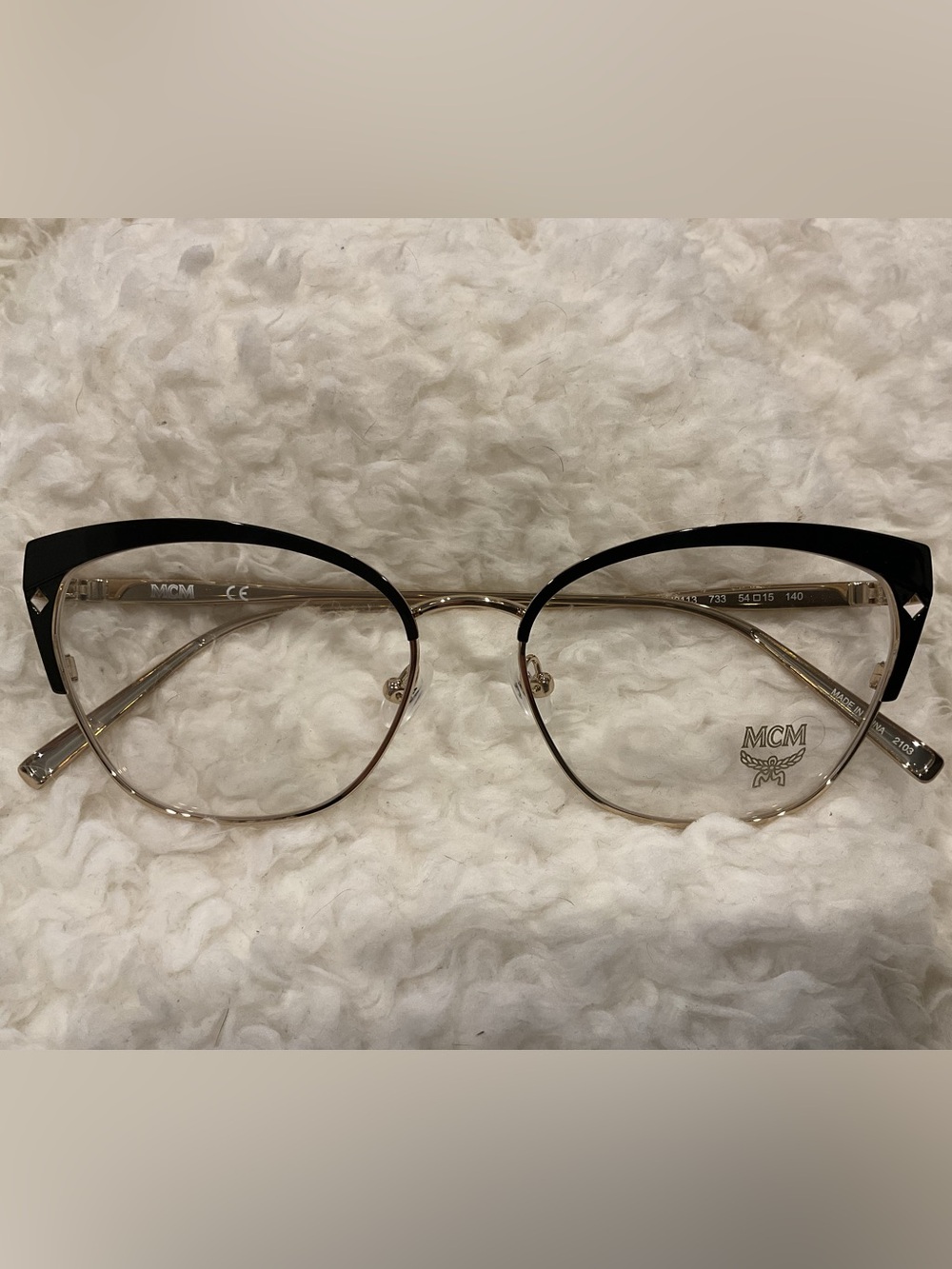 MCM Black Cat-Eye Glasses